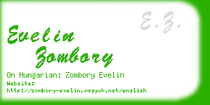 evelin zombory business card